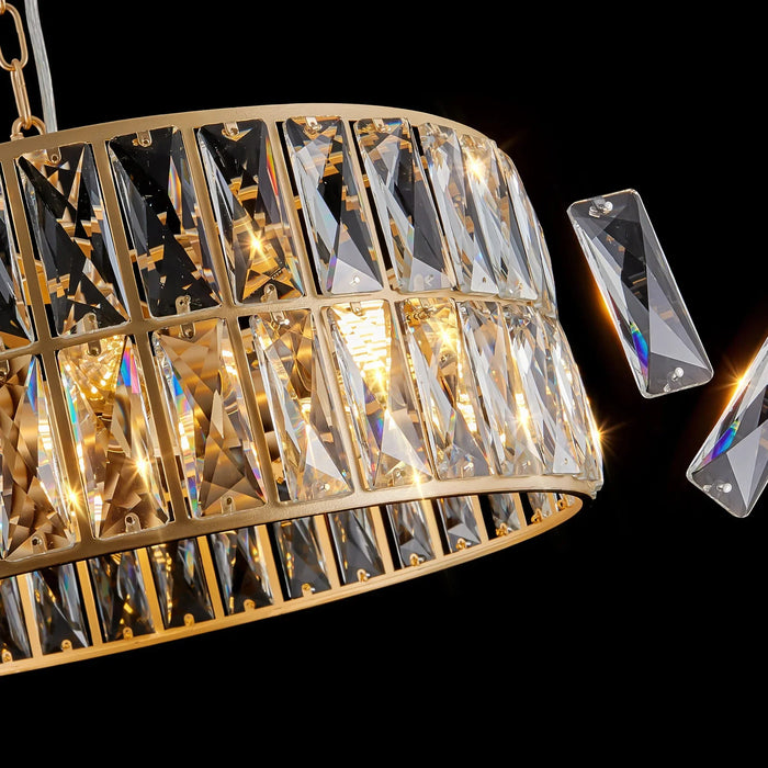Bacci Crystal Drum Chandelier-DWHOME