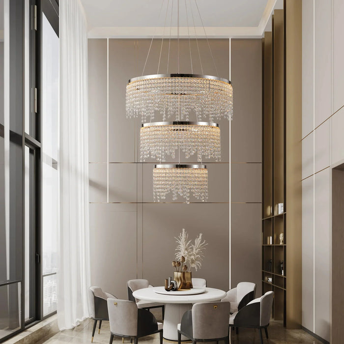 Alleri Crystal Foyer Chandelier-DWHOME