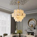 Moonshade Natural Marble Modern Chandelier-DWHOME