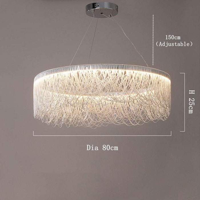 Cadena Tassel Modern Ring Chandelier - DWHOME