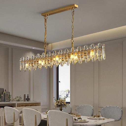60" Marini Crystal Dining Room Chandelier - DWHOME