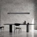 Nordic Minimalist Wabi-Sabi Wind LED Strip Restaurant Pendant Lights Home Decor Dining Room Bar Chandelier Hanging Lamp Fixtures - DWHOME