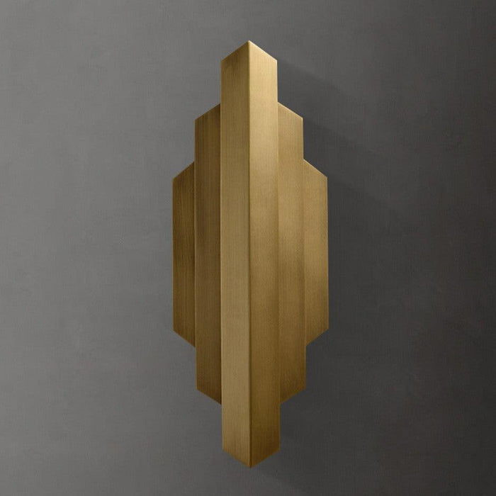 Brushed Copper Modern LED Wall Sconce - DWHOME