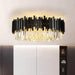 Gio Flush Mount Chandelier, Black - DWHOME