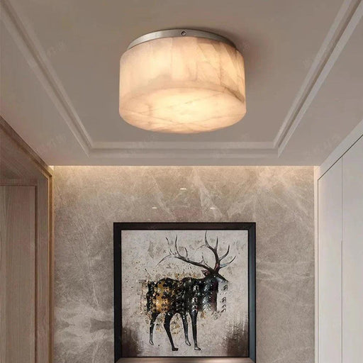 Moonshade Natural Marble Ceiling Light Fixture-DWHOME