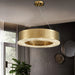 Alleri Hammered Gold & Crystal Chandelier-DWHOME