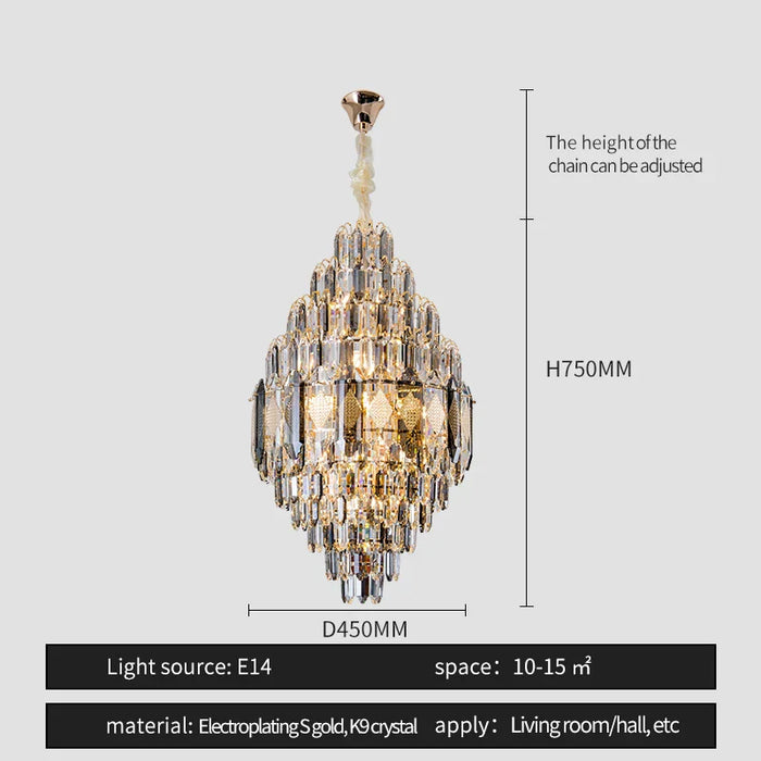 Lazzo Contemporary Chandelier-DWHOME