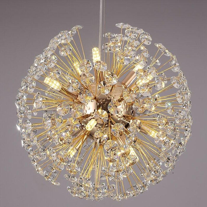 Liano Crystal Dandelion Sphere Ceiling Light - DWHOME
