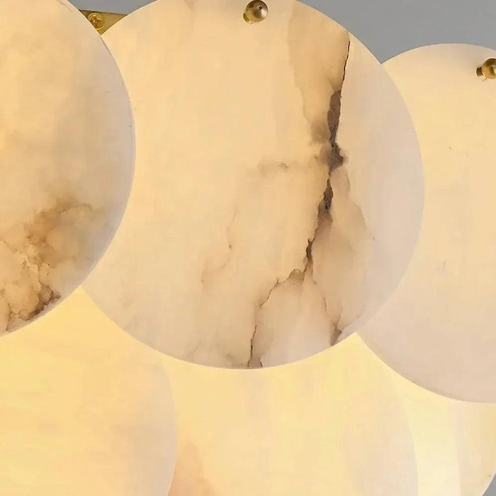 Moonshade Natural Marble Modern Chandelier-DWHOME
