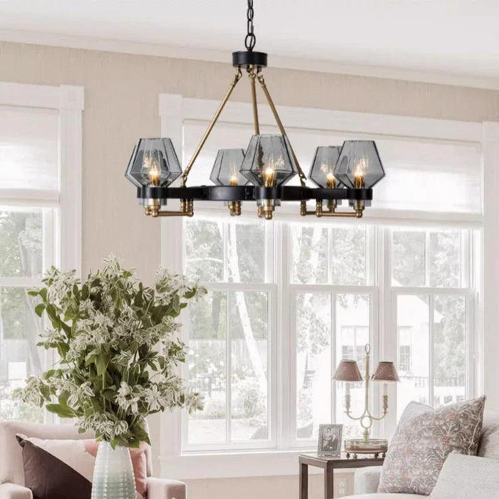 Retro American Pendant Chandelier Light Fixture-DWHOME