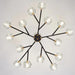 Rama Branch Chandelier, Black-DWHOME