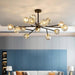 Rama Branch Chandelier, Black-DWHOME