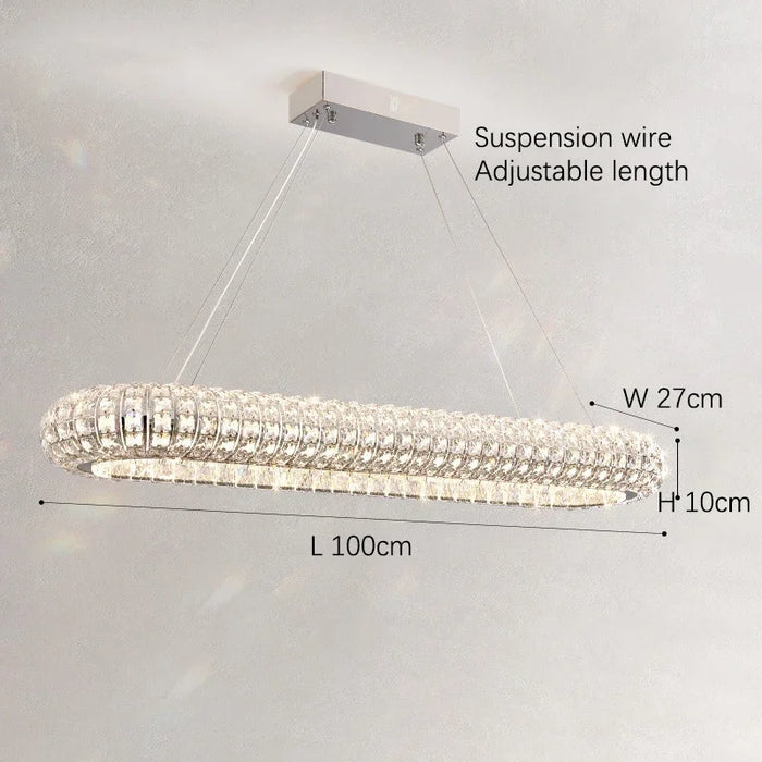 Bacci Crystal Modern Chandelier-DWHOME