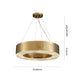 Alleri Hammered Gold & Crystal Chandelier-DWHOME