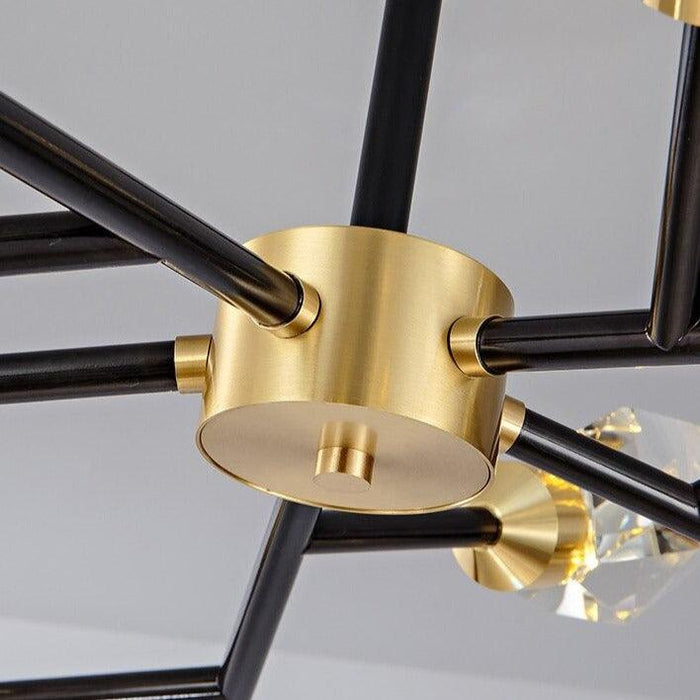 Bari Crystal Branch Chandelier, Black - DWHOME