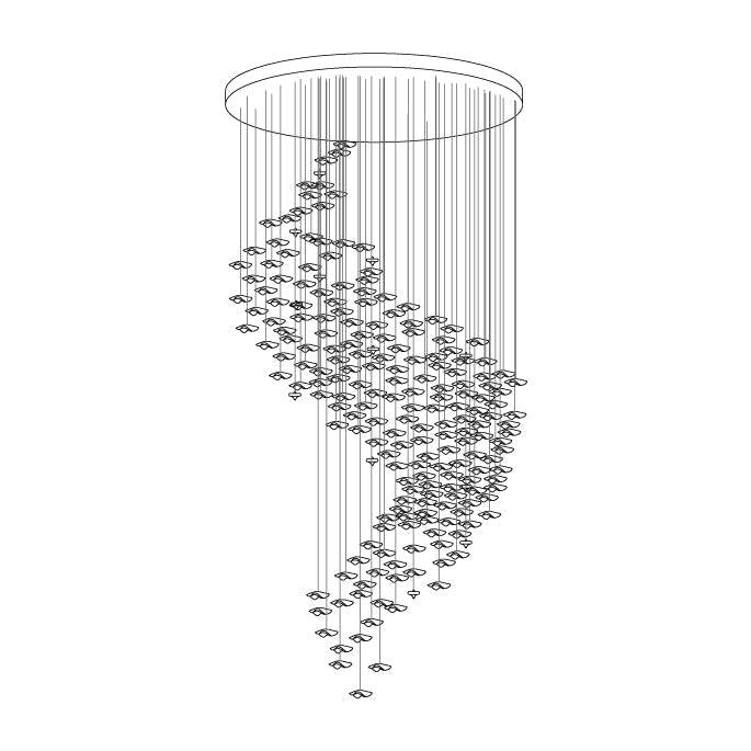 Tidal Art Glass Chandelier-DWHOME