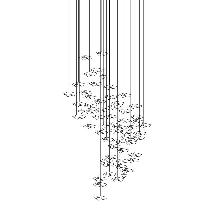 Tidal Art Glass Pendants-DWHOME