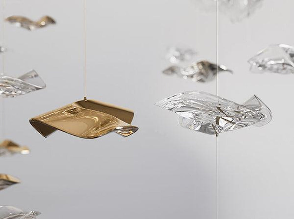 Tidal Art Glass Pendants-DWHOME