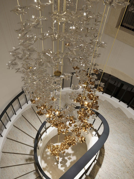 Tidal Art Glass Chandelier-DWHOME