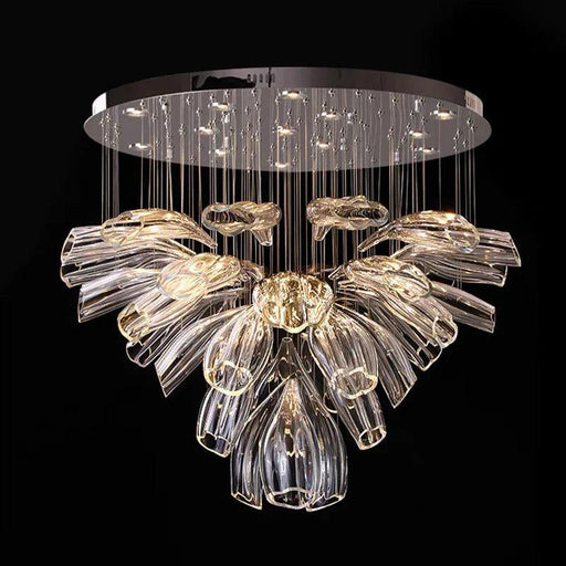 Sasha Modern Designer Crystal Flower Chandelier-DWHOME