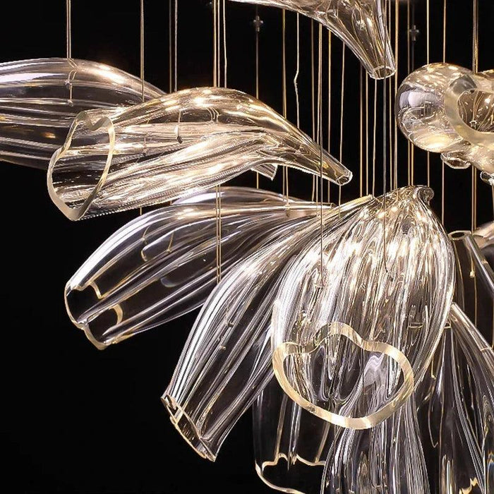 Sasha Modern Designer Crystal Flower Chandelier - DWHOME