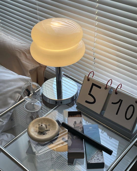 Saturn Glide Glass Table Lamp-DWHOME