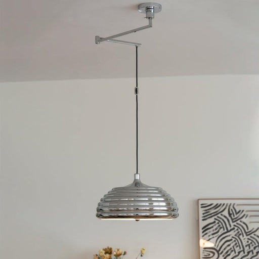 Saturno Chrome Pendant Lamp-DWHOME