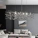 Luxury Silver LED Chandelier - Modern Stainless Steel - DWHOME