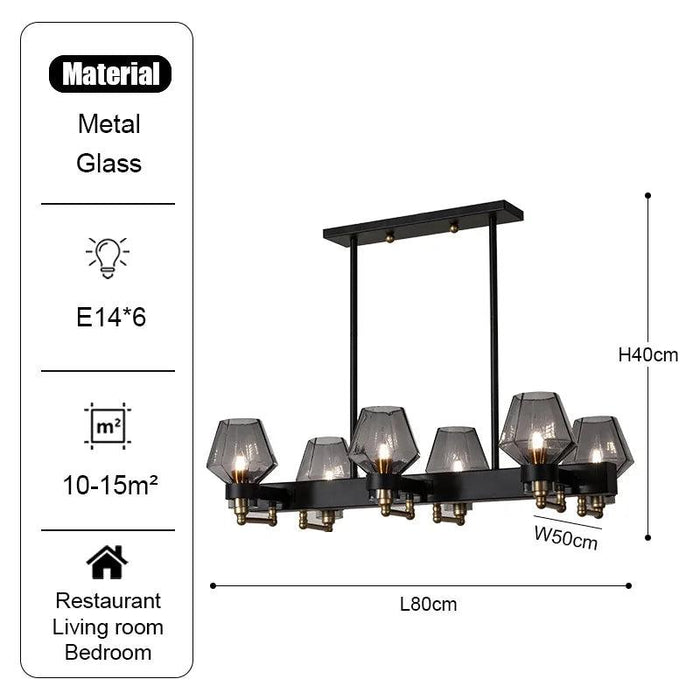Retro American Pendant Chandelier Light Fixture-DWHOME
