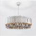 Legance Collection Stainless Steel Chandelier, Chrome - DWHOME