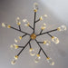 Diamante Crystal Branch Chandelier, Black-DWHOME