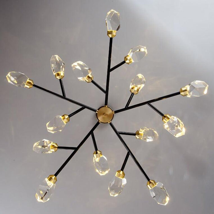 Bari Crystal Branch Chandelier, Black - DWHOME