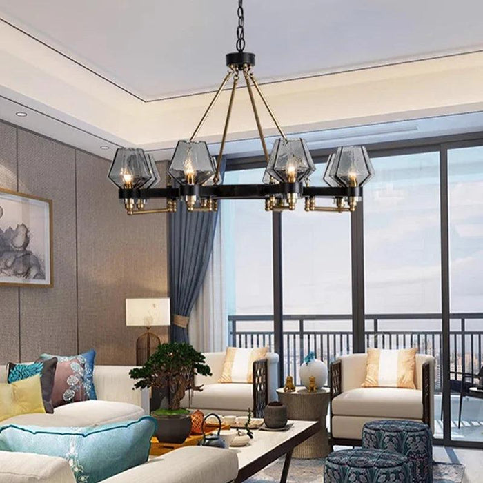 Retro American Pendant Chandelier Light Fixture-DWHOME