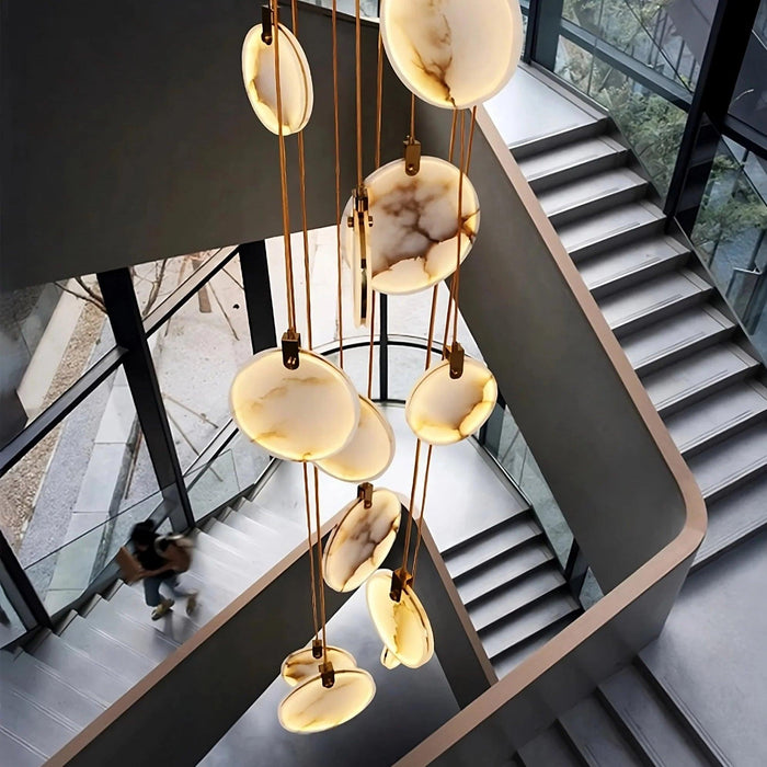 Moonshade Natural Marble Pendant Light Fixture - DWHOME