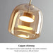Modern Glass Pendant Light luxury Chandelier Deco Nordic Led Hanging Light Fixtures Bedroom Modern Luminaire Suspension lamp - DWHOME