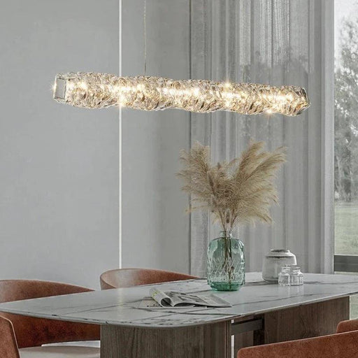 60" Bacci Modern Crystal Dining Room Chandelier - DWHOME