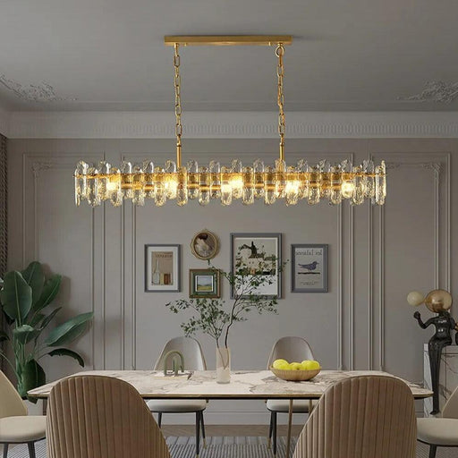 60" Marini Crystal Dining Room Chandelier - DWHOME