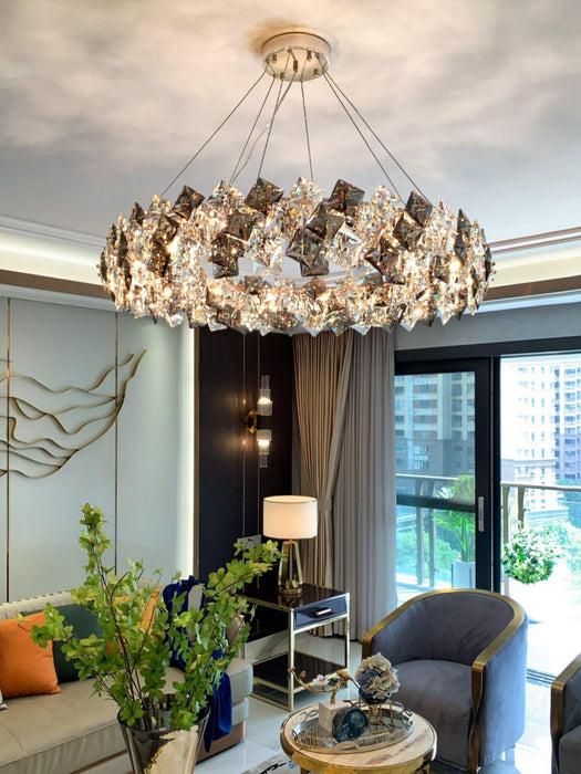 Scale Crystal Round Chandelier - DWHOME