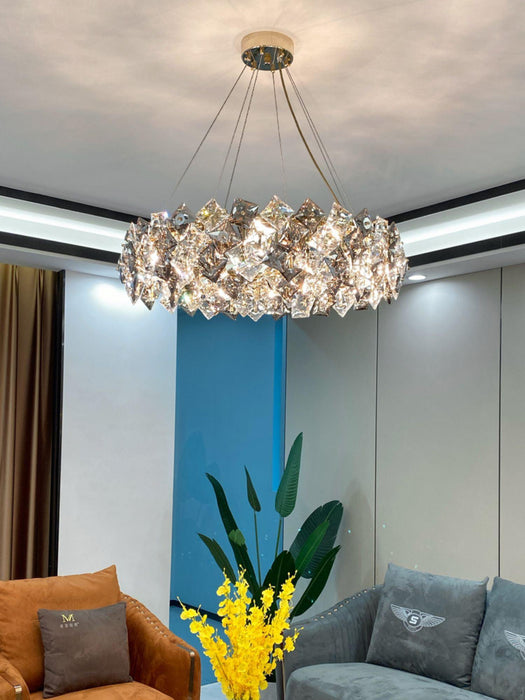 Scale Crystal Round Chandelier - DWHOME
