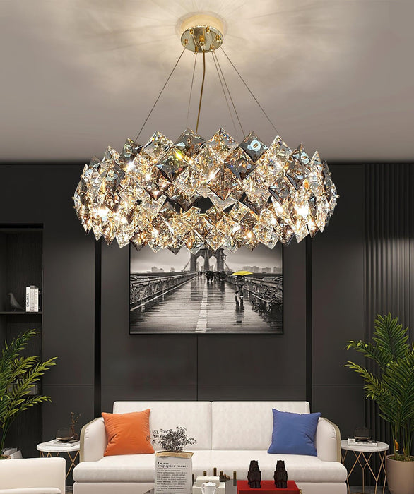 Scale Crystal Round Chandelier - DWHOME
