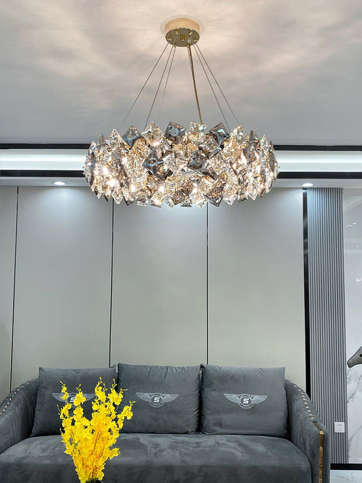 Scale Crystal Round Chandelier - DWHOME
