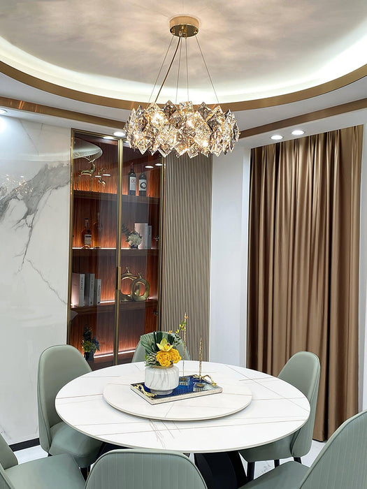 Scale Crystal Round Chandelier - DWHOME
