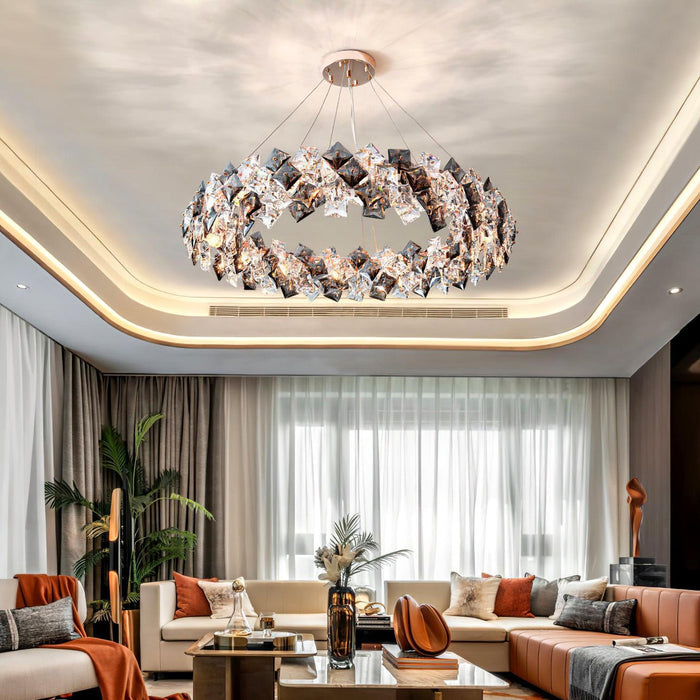 Scale Crystal Round Chandelier - DWHOME