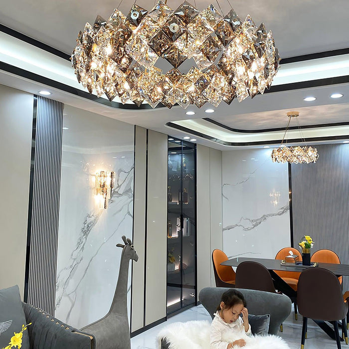 Scale Crystal Round Chandelier - DWHOME