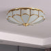 Scalloped Flush Ceiling Light-DWHOME