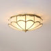 Scalloped Flush Ceiling Light-DWHOME