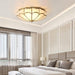 Scalloped Flush Ceiling Light-DWHOME
