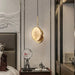 Modern Marble & Brass Light Fixture - DWHOME