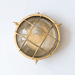 Nautilus Round Brass cage outdoor wall light / ceiling light - DWHOME