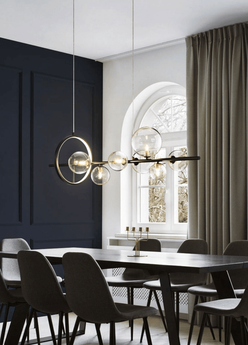 Soho modern luxury linear pendant light chandelier - DWHOME